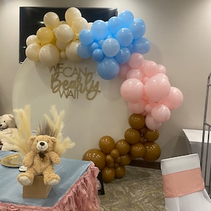 Gejoy Floating Bear Balloon Kit - Baby Shower Decor With Plush Bears & Latex Balloons