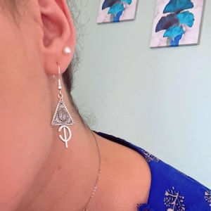 Boucles D'oreilles Fibule Berbère En Argent - Artisanat Amazigh - Bijou Femme