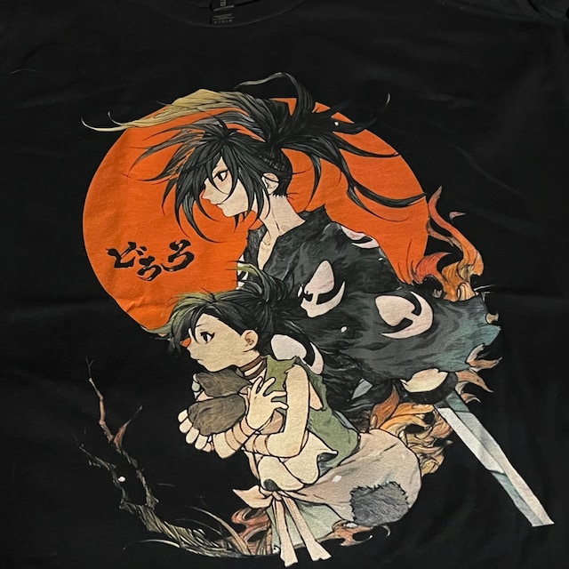 ユニセックスどろろアニメ Tシャツ、百鬼丸グラフィック Tシャツマンガ