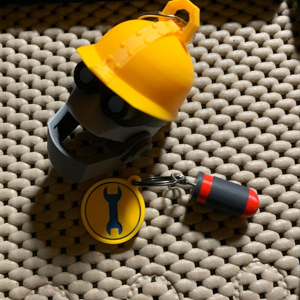 Botkiller Keychain: 3D Printed Replica Heavy/engineer Mini Figurine ...