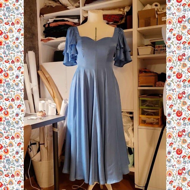 Pearl Paneled Midi Dress PDF Sewing Pattern - US Sizes 2-20