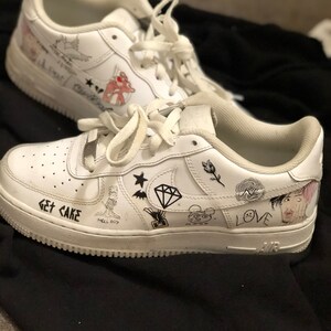Custom Nike Air Force 1 X Lil Peep | Etsy