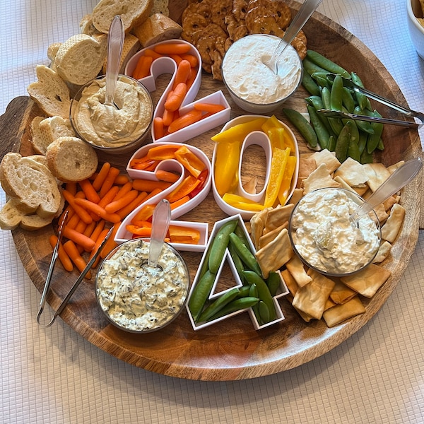 2026 Fillable Number Charcuterie Tray | Custom Number Display for ...