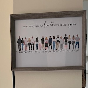 Mother and Father Baby Twins Family Hand Print A4 A3 New Baby ...