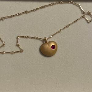 Love Actually Heart Necklace in Gold 