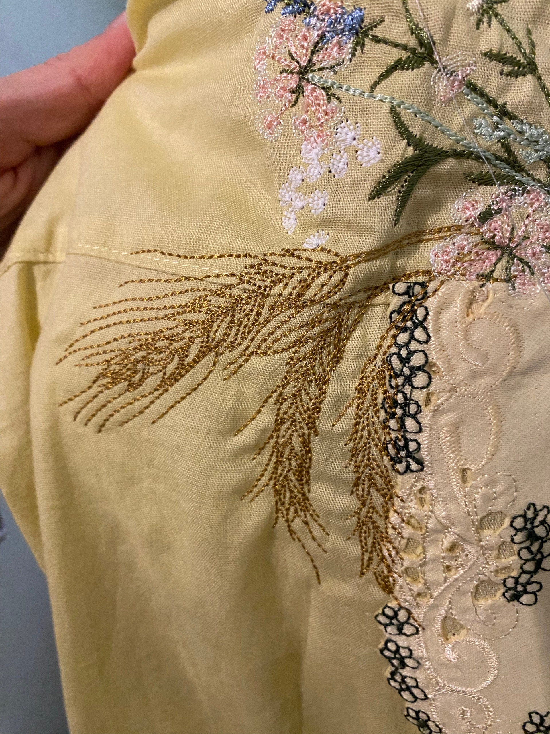 Customer photo for Wheat - Embroidery design