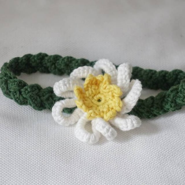 Daisy Flower Headband, Flower Crochet Headband, Flower Headbands by Me –  Accessories by Me, LLC