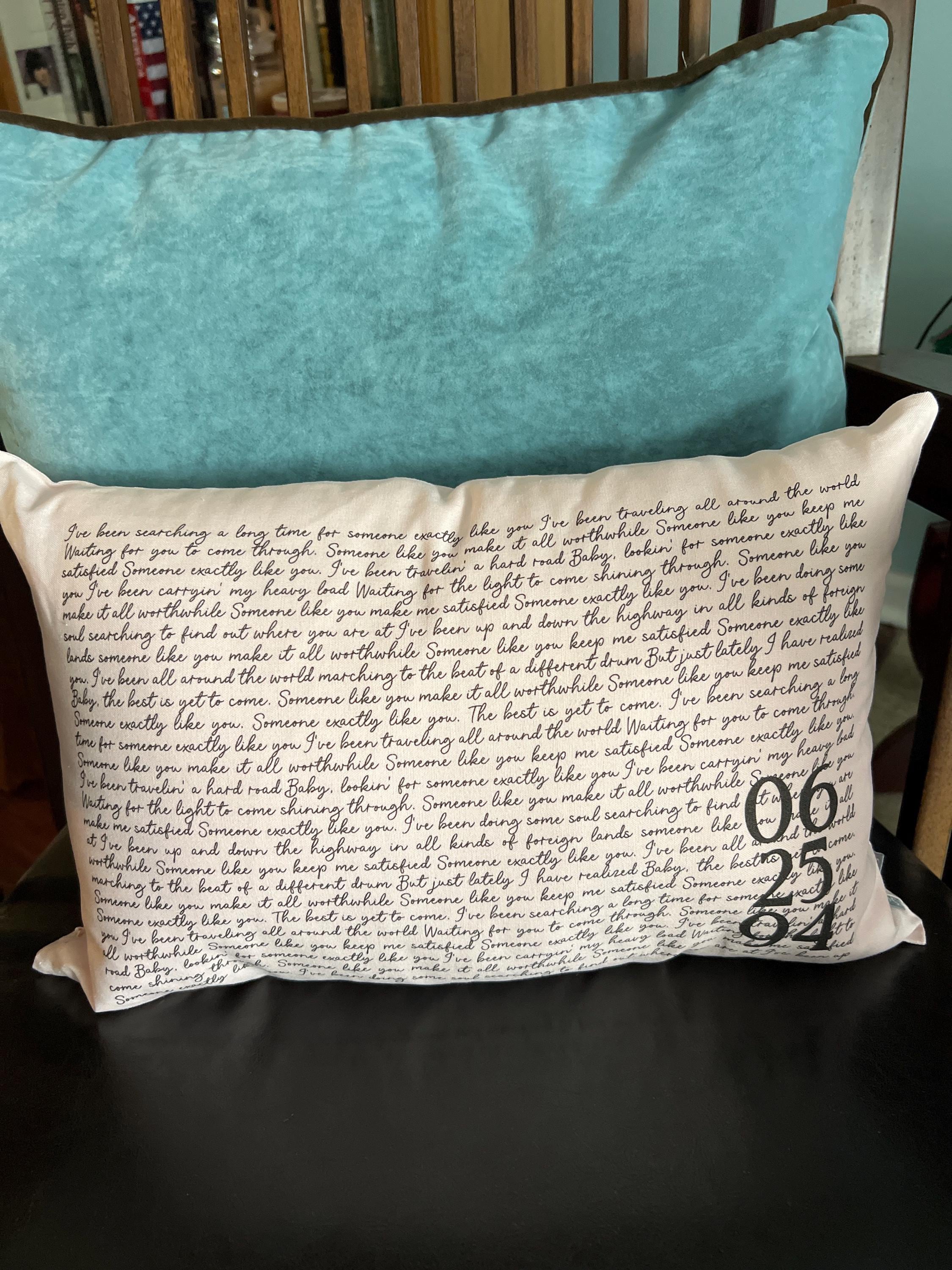 Custom Second Anniversary Gift | Song Lyric Gifts | Song Lyric Decor | Anniversary Gift for Wife | Second Cotton Anniversary | Wedding Date