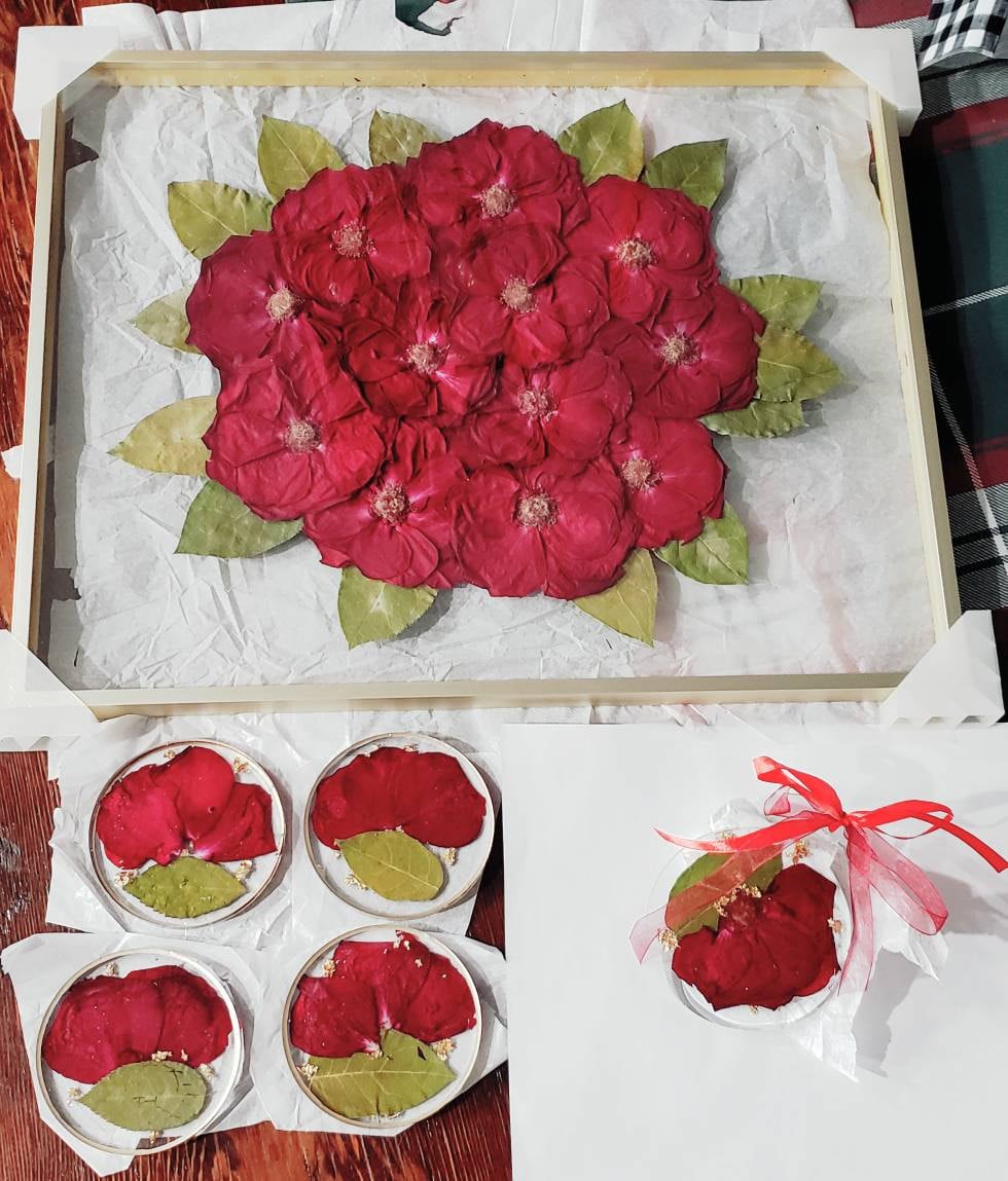 Preserved flowers from Daisy's etsy review