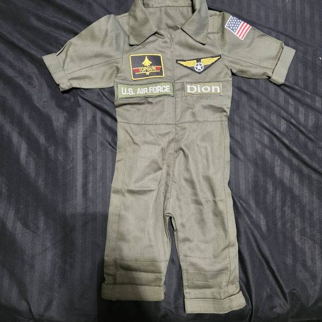 Pilot Costume For Kids Baby Boy Captain Pilot Marine Jumpsuit