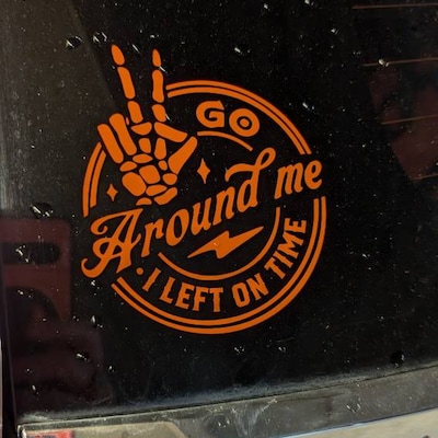 Stick Figure Flipping off Vinyl Decal - Etsy