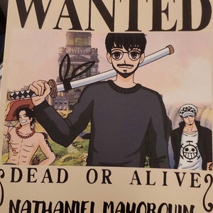 Custom One Piece Inspired Wanted Poster 