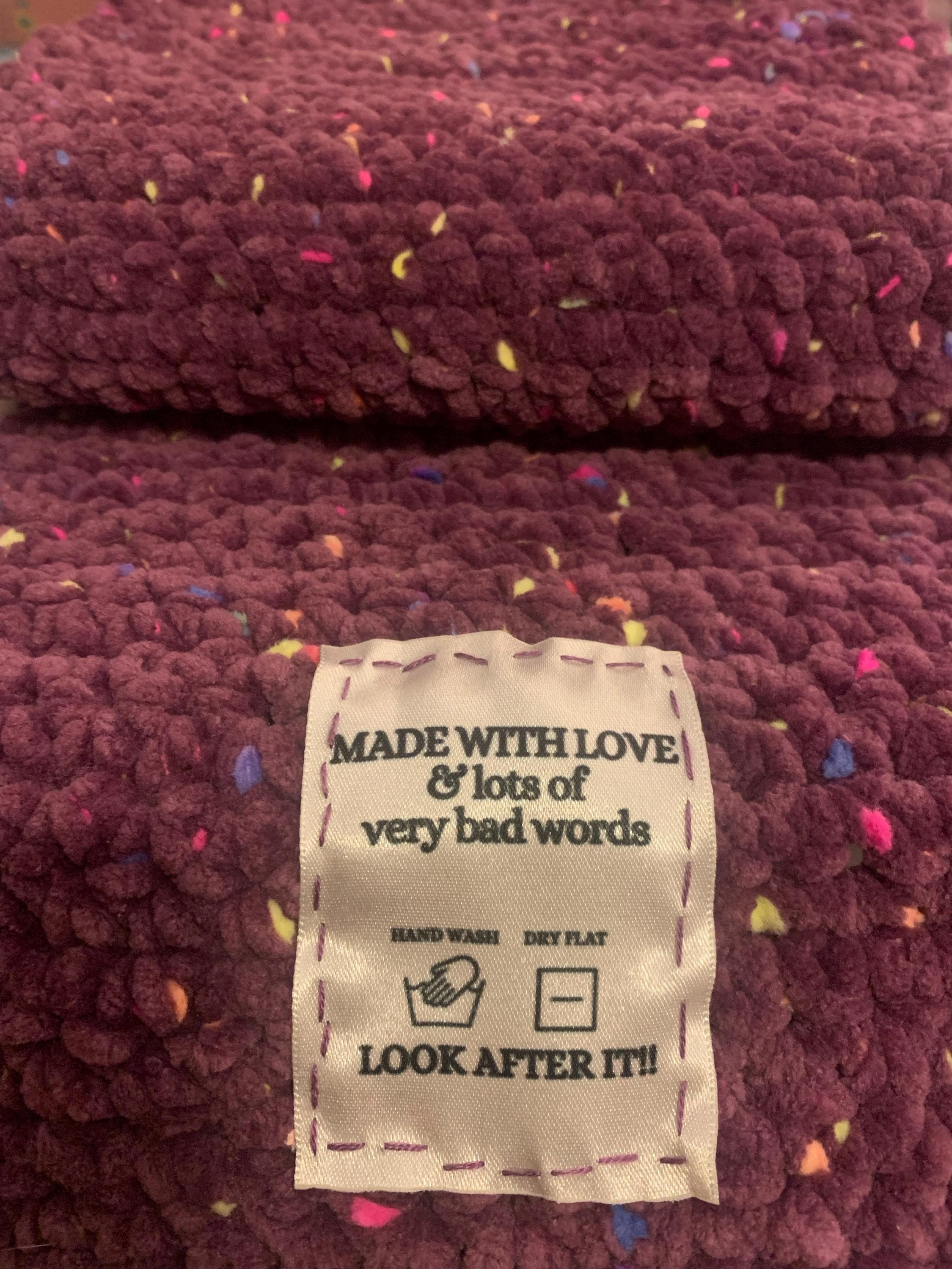 Multipack „Slow Fashion“ gewebte Pflegeetiketten für Kleidung x 5 Etiketten