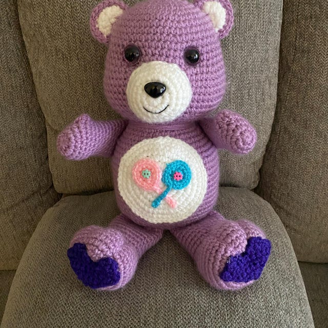 ケアベア10体ヴィンテージかぎ針編みパターン ケアベアおもちゃかぎ針