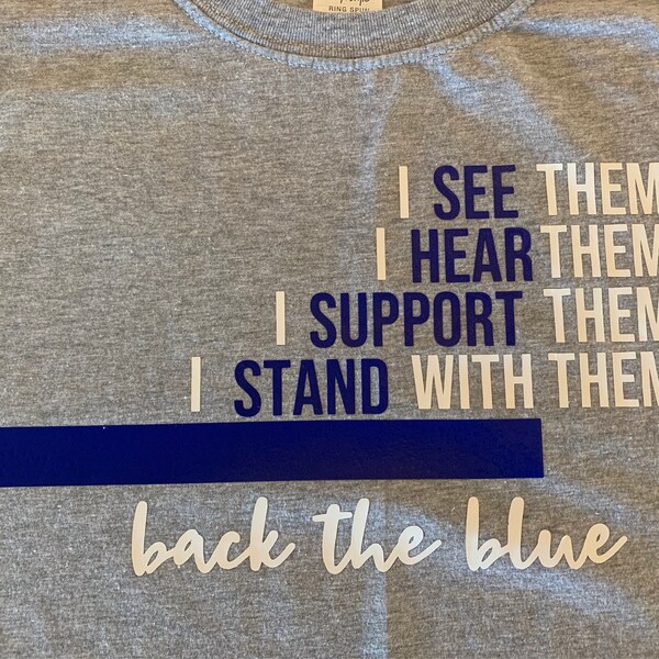Back the Blue SVG | Support Law Enforcement - Etsy