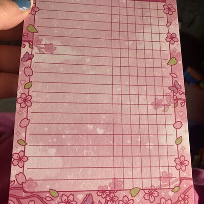 Study Break Notepad Aesthetic Cute Memo Pad - Etsy