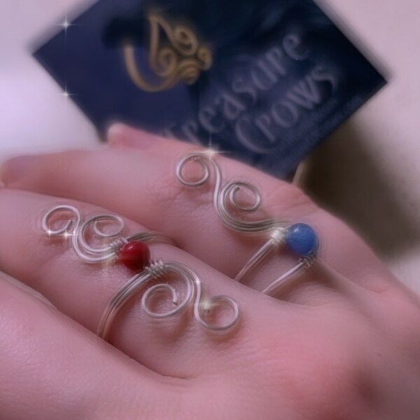 Initial Ring P Dainty Adjustable Wire Wrapped Ring Show Some Self Love ...