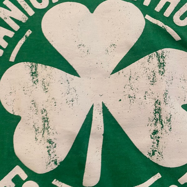 I Clover Shenanigans St. Patrick's Day T-Shirt For Women – Funny Bleached Shamrock Graphic Tee, Green & White