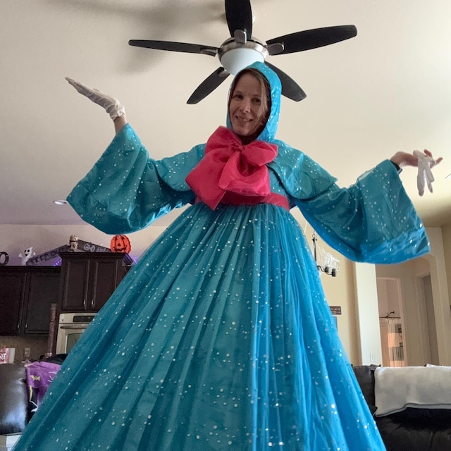 glinda the good witch blue dress Glinda Bubble Dress, Blue Glinda Dress Cosplay Costume The Good Witch –  Lydiacosplay main image 1