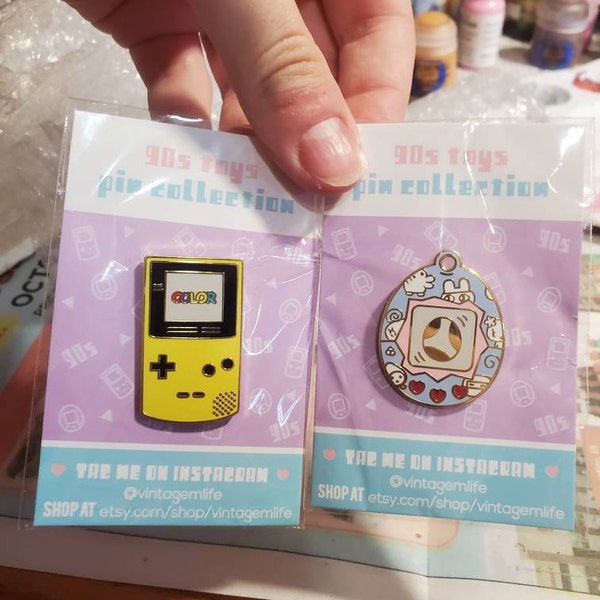 My PASTEL GAMEBOY PIN - Retro Gameboy Color Pin - Nostalgia Pins in ...