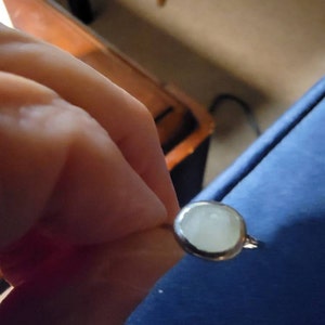 Customer photo from Donna, Raw Emerald Ring in Sterling Silver