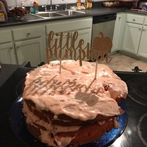 little pumpkin cake topper