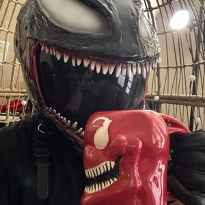 【ブラックスパイダーマン】新品 シンビオート ヴェノム マスク ヘルメット ブラックスパイダーマン】新品 シンビオート ヴェノム マスク
