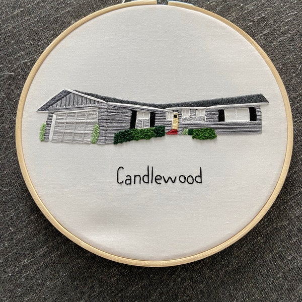 Custom House Embroidery Hoop - Housewarming Gift - Home Keepsake - Home ...