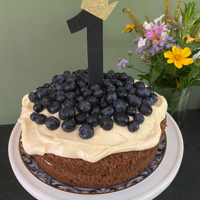 One Cake Topper With Crown Where the Wild Things Are Number 1 Cake