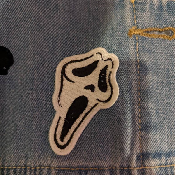 Scream Iron-on / Sew-on Patch | Scream Inspired Patch | Ghost Face ...