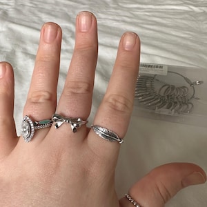 Sterling Silver Bow Ring, Ribbon Rings, Promise Ring Sterling Silver Bow Ring, Ribbon Rings, Promise Ring