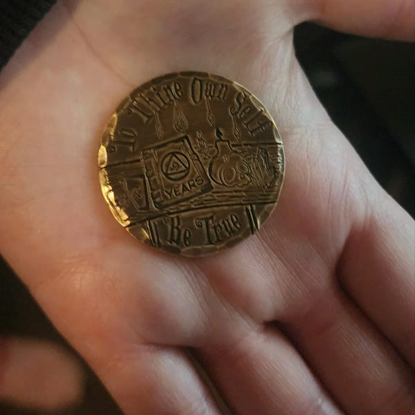 Personalized Sobriety Coin, Customized Sobriety Gift, Aged Bronze ...