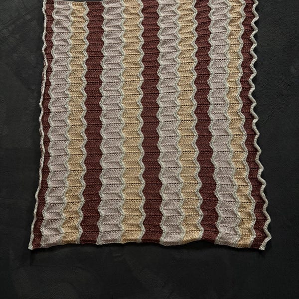 Cheyenne Knit Baby Blanket Pattern – Easy Chevron Stitch (PDF Pattern ...