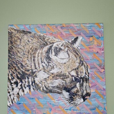 Scruffy Rabbit an Original Acrylic Painting by Canadian Artist Brian ...