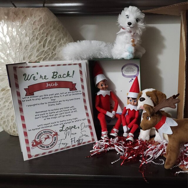 Editable Elf Welcome Back Letter We're Back Note Digital Editable Elf Welcome Back Letter We're Back Note Digital