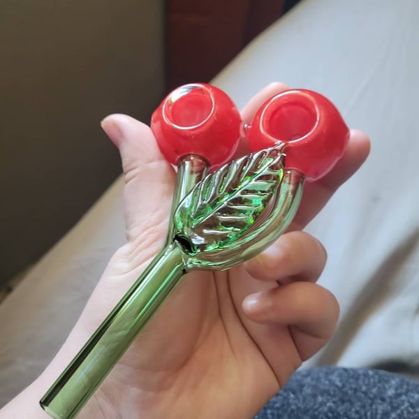 Picture Idea: Cherry Pipe Double Bowl Pipe Glass Cherry Pipe Double Bowl