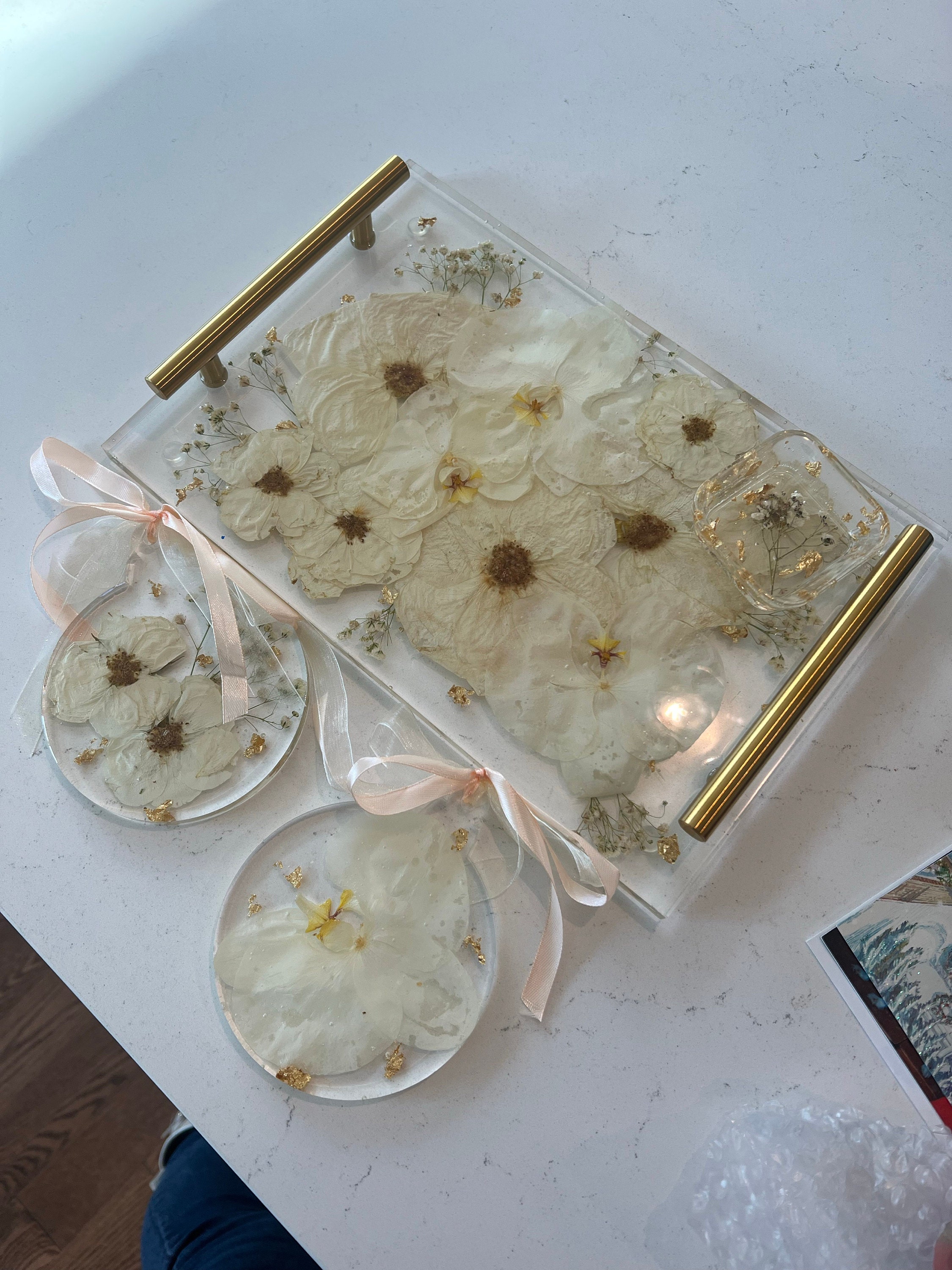 Preserved flowers from Mikaela's etsy review