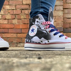 Elvis Fan Art Custom Converse Inspired Elvis Presley Shoes Gift Music Rock Birthday Sneakers Etsy Ireland