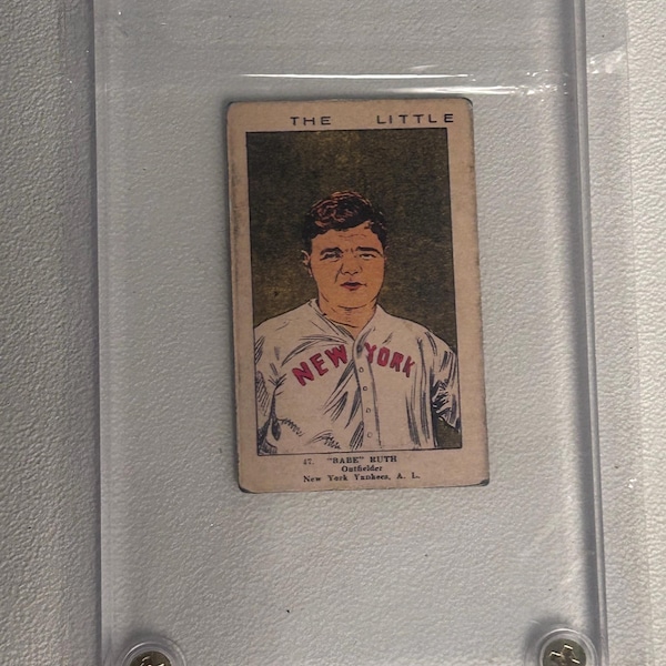 Babe Ruth 1921 American Caramel Series E121 Baseball Card – Hand-aged ...