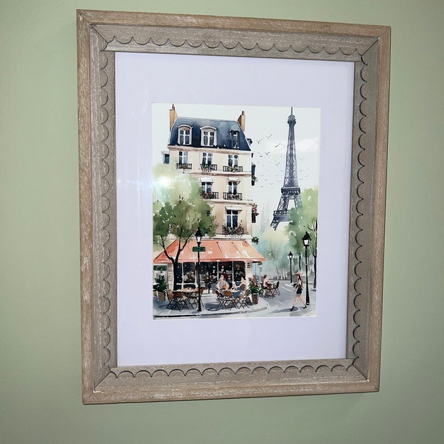 パリの絵画 エッフェル塔 水彩画 アートプリント パリの風景イラスト