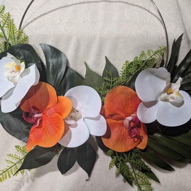 Bridesmaid Hoop Bouquet, Flower Girl Basket, Wreath Bouquet