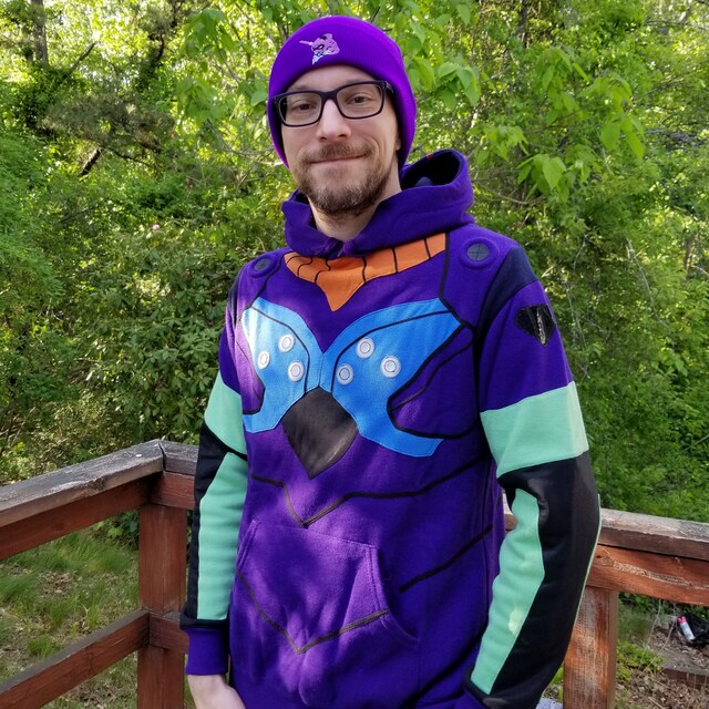 Otakool: Hooded Sweatshirt Inspired by the Evangelion 01