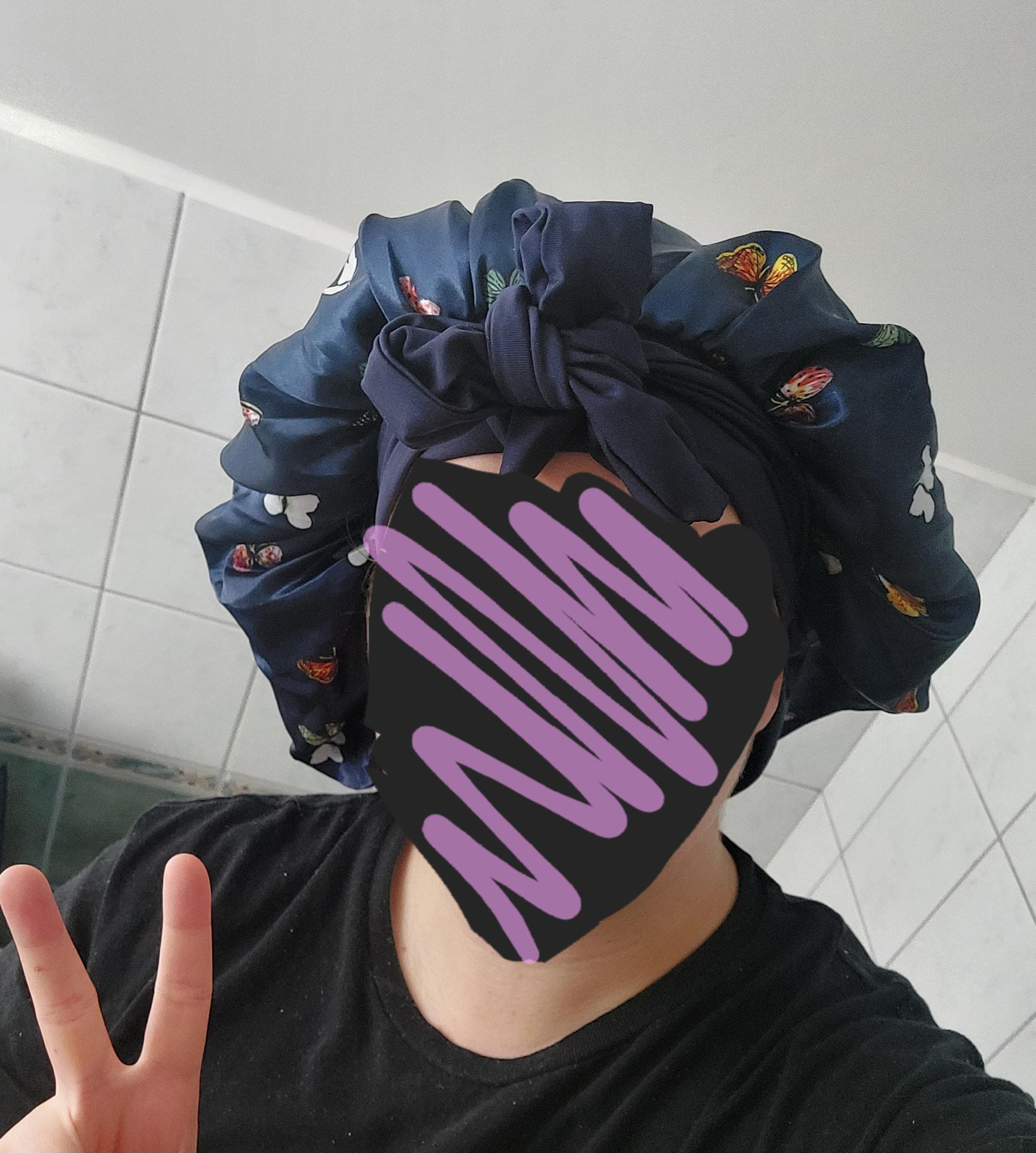 Lux Hair Bonnet (regular size), Luxury Satin Single & Double Lined, Adjustable Tie Bonnet for ALL Hair Types | Best Selling | Fast Shipping