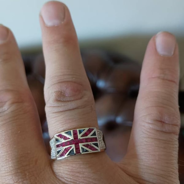 Union Ringer Union Jack 9ct Yellow Gold Union Jack Ring. Dr0503.buy One Get One Half ...