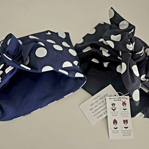 Retro Reversible Full Head Hair Wrap Scarf Headband Rosie the