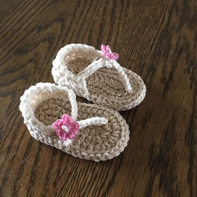 Crochet Baby Pattern Sandals Carefree Sandals Number 219 Instant ...