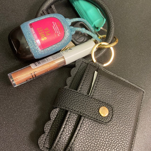 Keychain Wallet, Wristlet, Bangle, ID Card Holder, Purse, Key Chain, Gift 