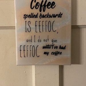 Download Coffee Spelled Backwards Svg File Cricut Svg File Coffee Svg Etsy