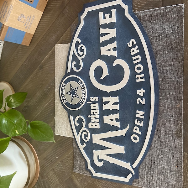 Dallas Cowboys Man Cave Sign - Etsy