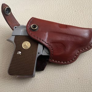 コルトジュニアベストポケット用レザーベルトポケットハンドメイド